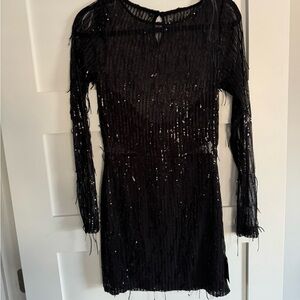 Elegant Black Sequin Dress